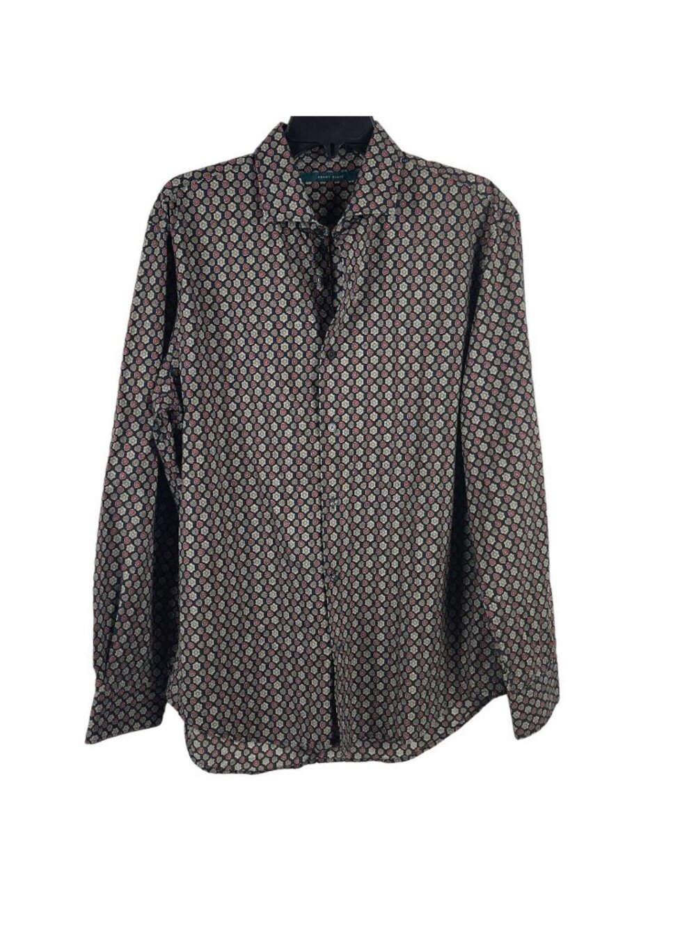 Perry Ellis Men Long‎ Sleeve Button Down Shirt size L